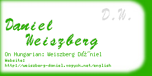 daniel weiszberg business card